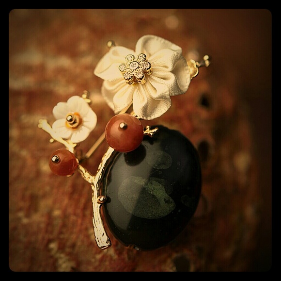 floral brooch badge lady girl exquisite jewelry main image 4